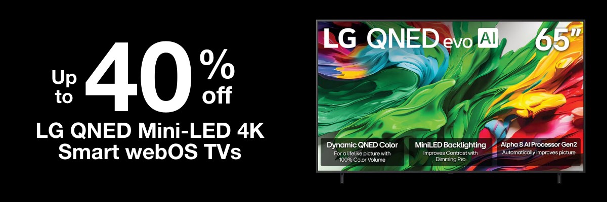 40% Off LG QNED Smart TVs