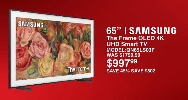 Samsung 65" Frame for $997