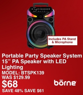 Borne Portable PA Party Speaker
