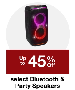 Up to 45% off select Bluetooth  and Party Speakers