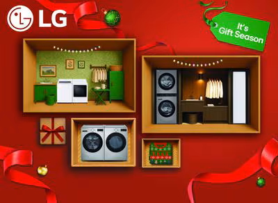 Up to $300 Back* on qulifying LG Laundry Appliances