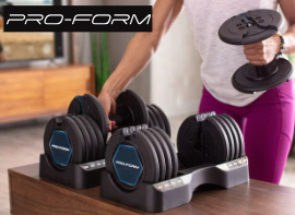 Pro-Form&nbsp; &nbsp;50lb. Adjustable Dumbbell Set