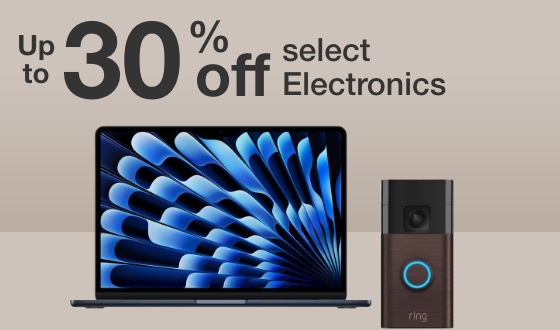 Up to 30% Off select Electonics