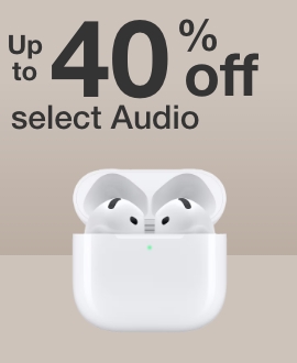 Up to 40% off Audio