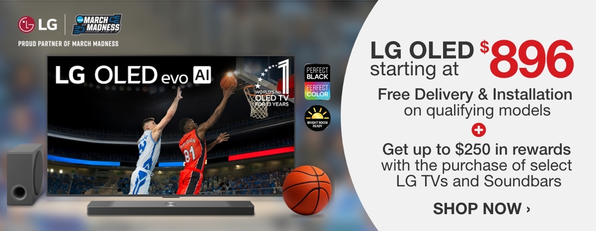 LG OLED TVs starting at $896.99