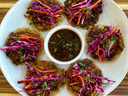 Gyoza Smashed Tacos