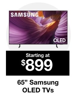 Samsung OLED TVs starting at $899
