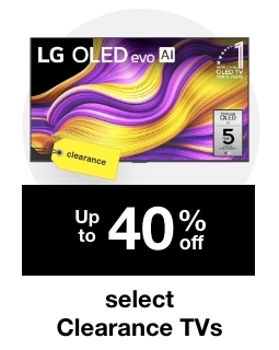 Up to 40% Off select Clearance TVs