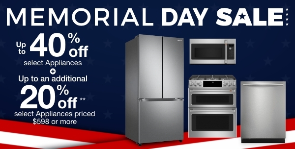 Memorial Day Appliance Sale