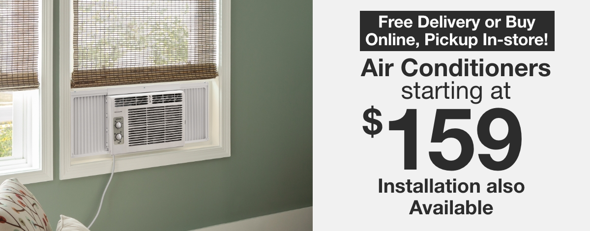Air Conditioners starting at $159