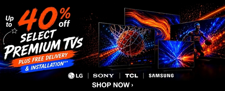 Up to 40% off select TVs