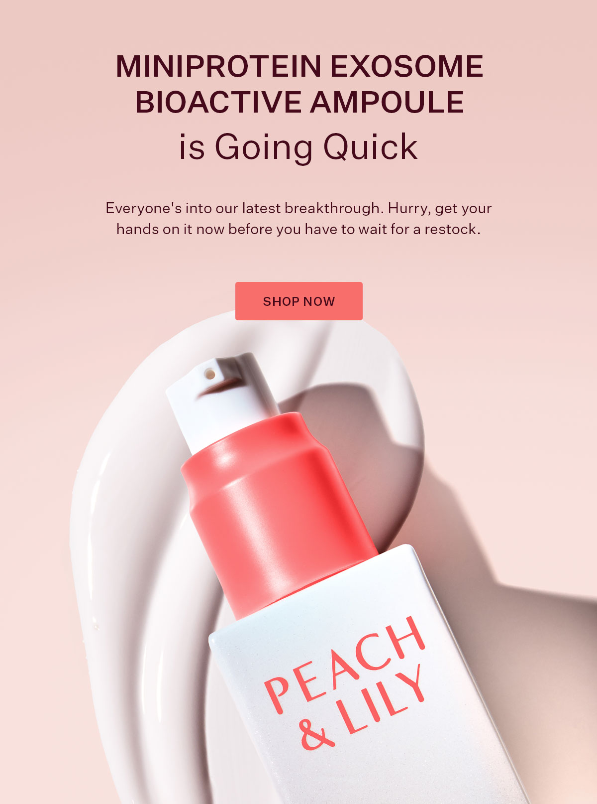 MiniProtein Exosome Bioactive Ampoule is Going Quick