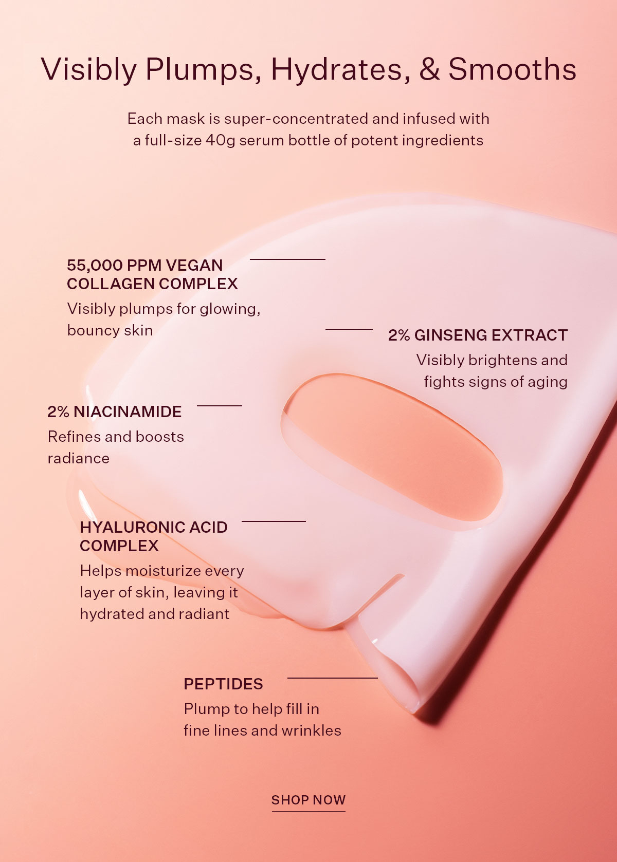 Visibly Plumps, Hydrates, and Smooths