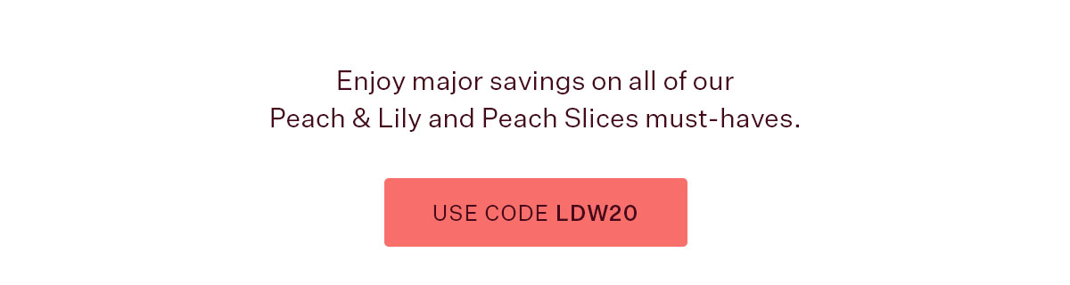20% Off Sitewide with code LDW20