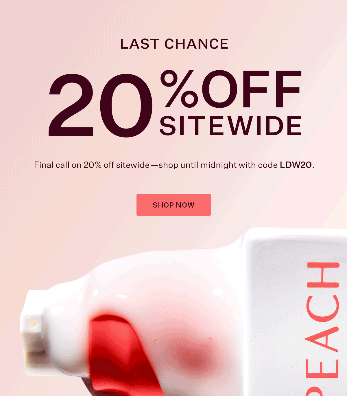Early Access: 20% Off Sitewide with code LDW20
