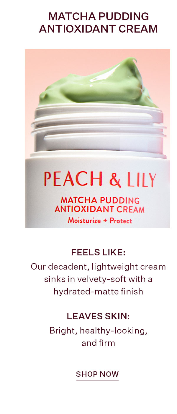 Matcha Pudding Antioxidant Cream
