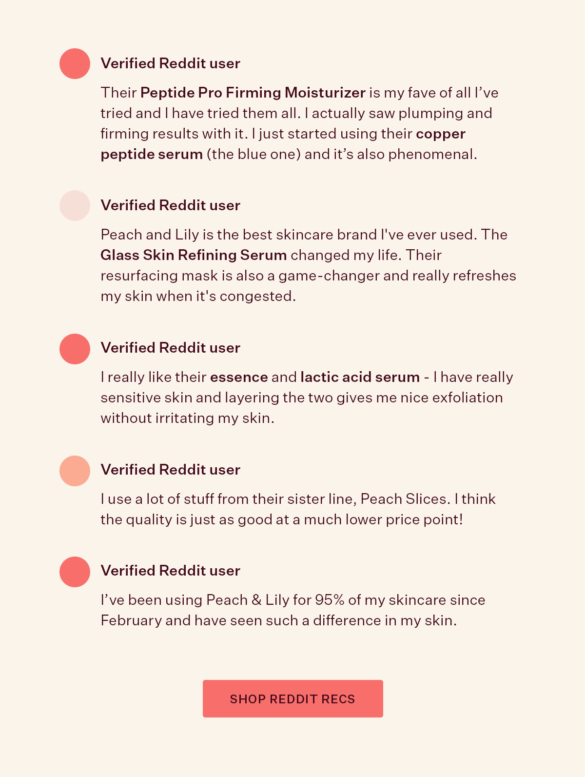 The skincare-obsessed Reddit community can't stop talking about Peach & Lily. 