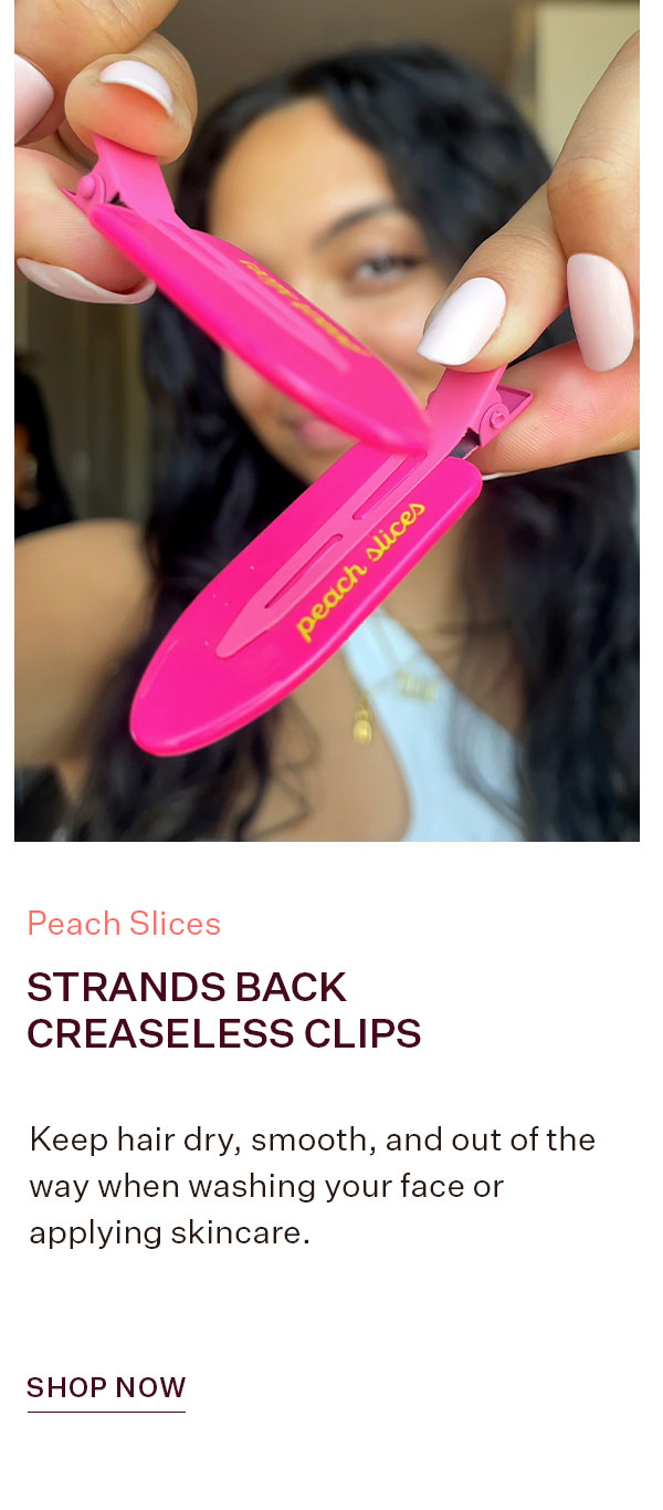 Strands Back Creaseless Clips