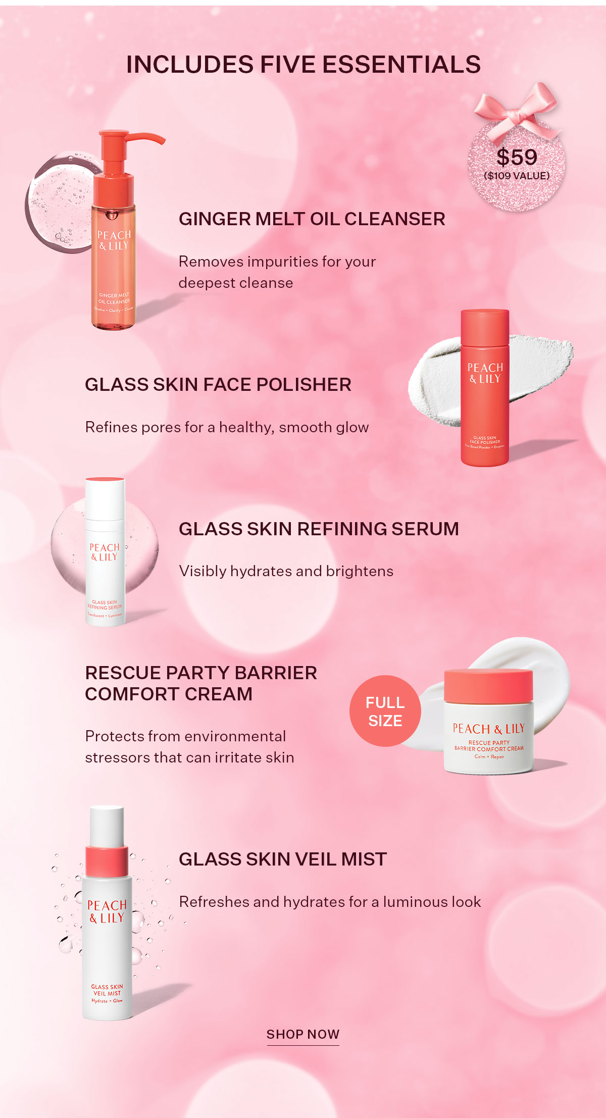 Includes five essentials