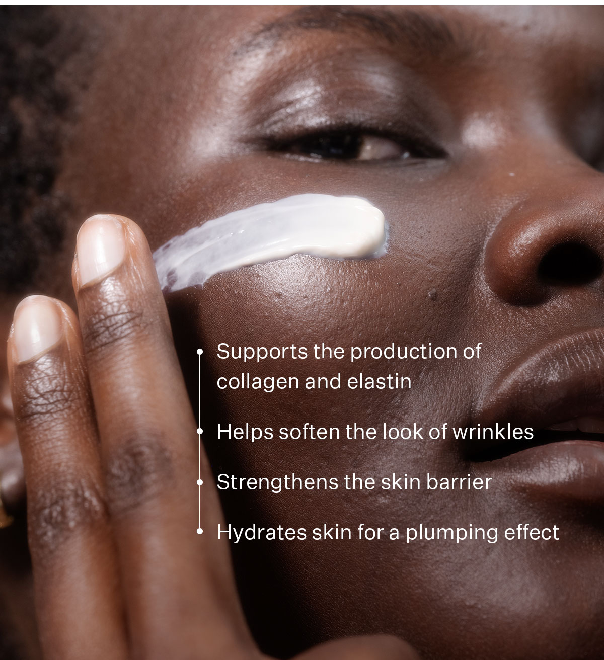 Supports the production of collagen and elastin