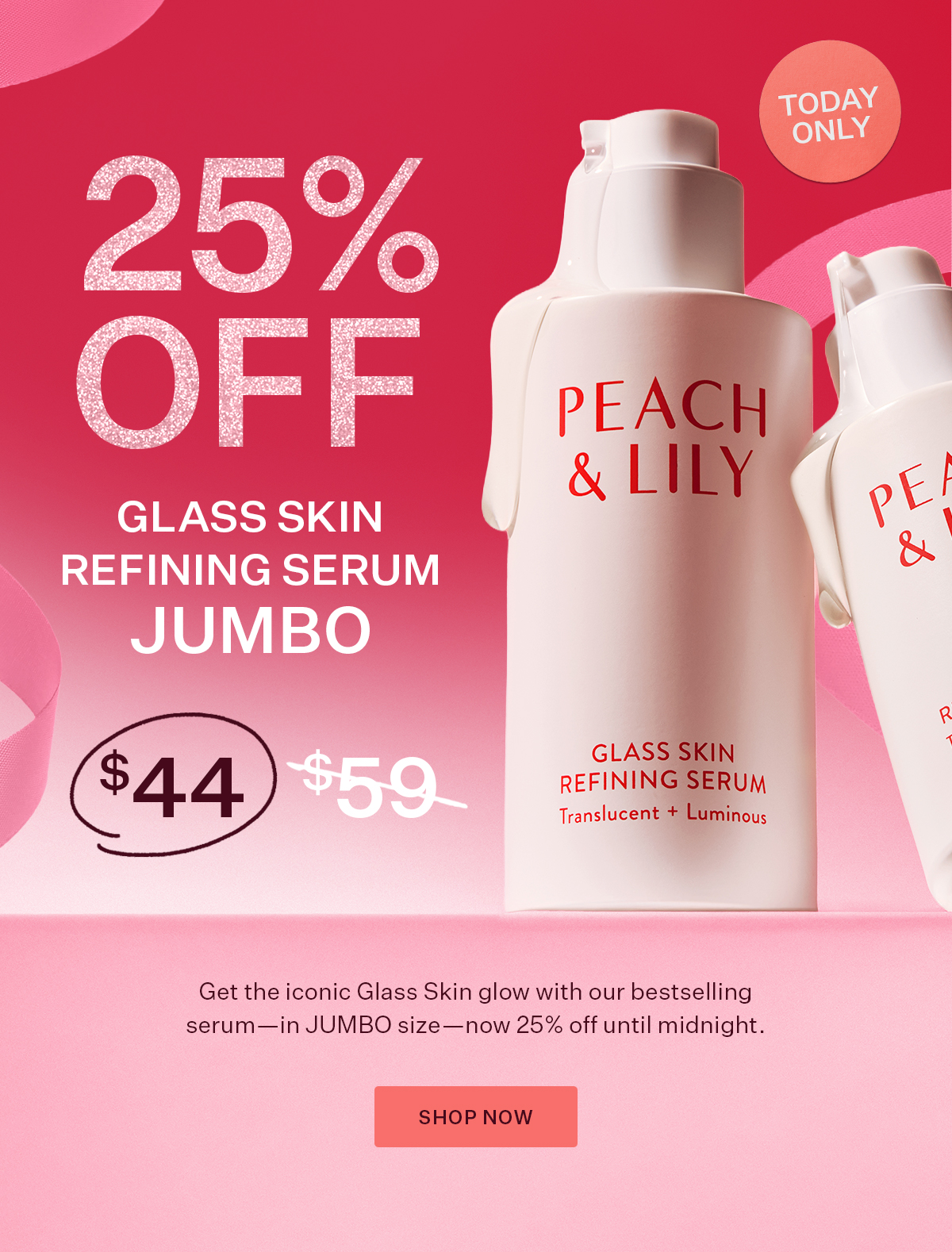 25% Off Glass Skin Refining Serum Jumbo - Today Only!