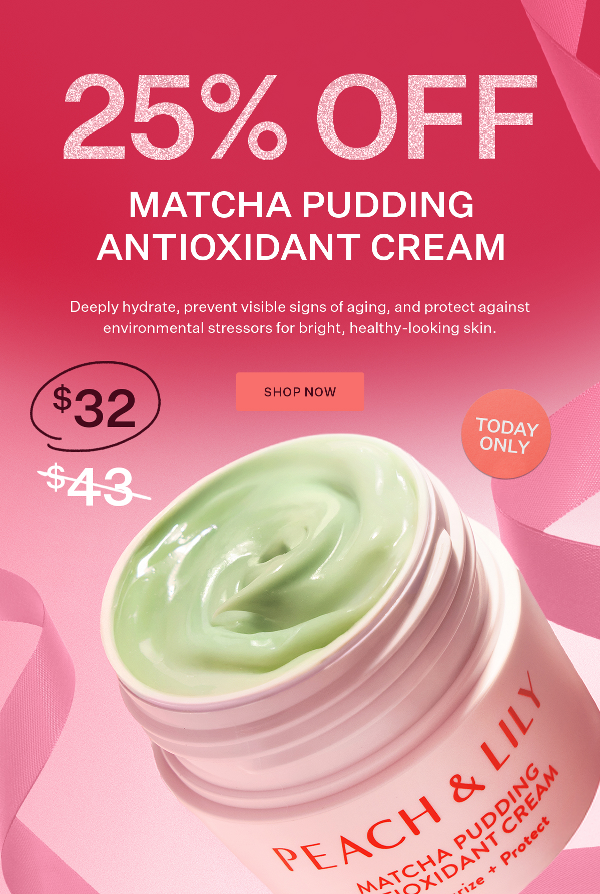 25% Off Matcha Pudding Antioxidant Cream - Today Only!