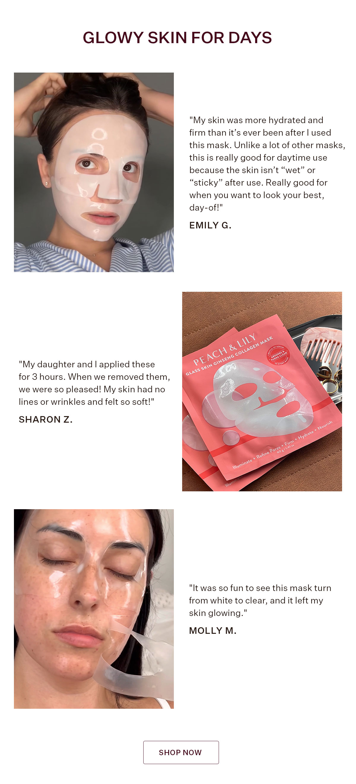 Get Glowy Skin for Days with Glass Skin Ginseng Collagen Masks