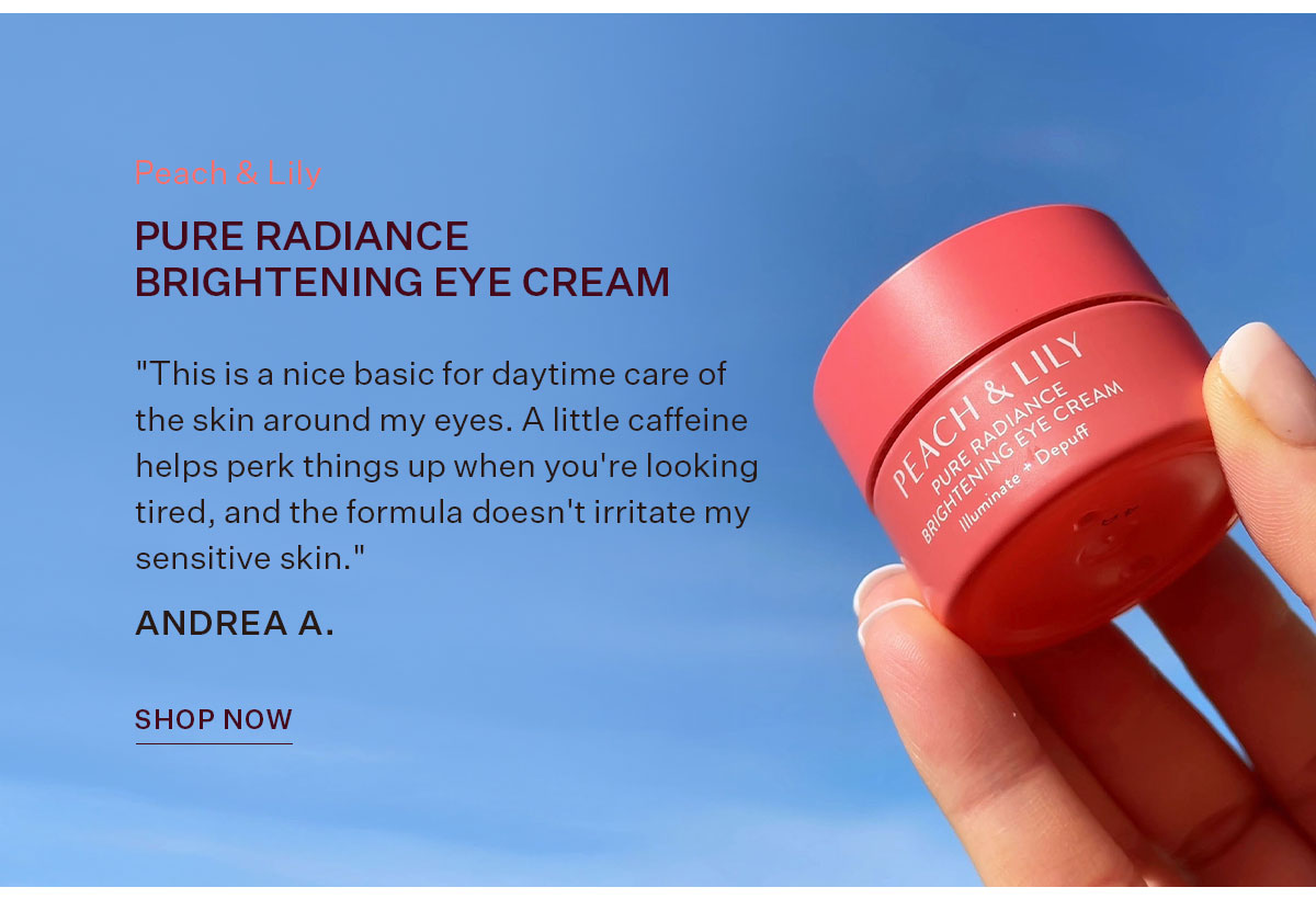 Pure Radiance Brightening Eye Cream