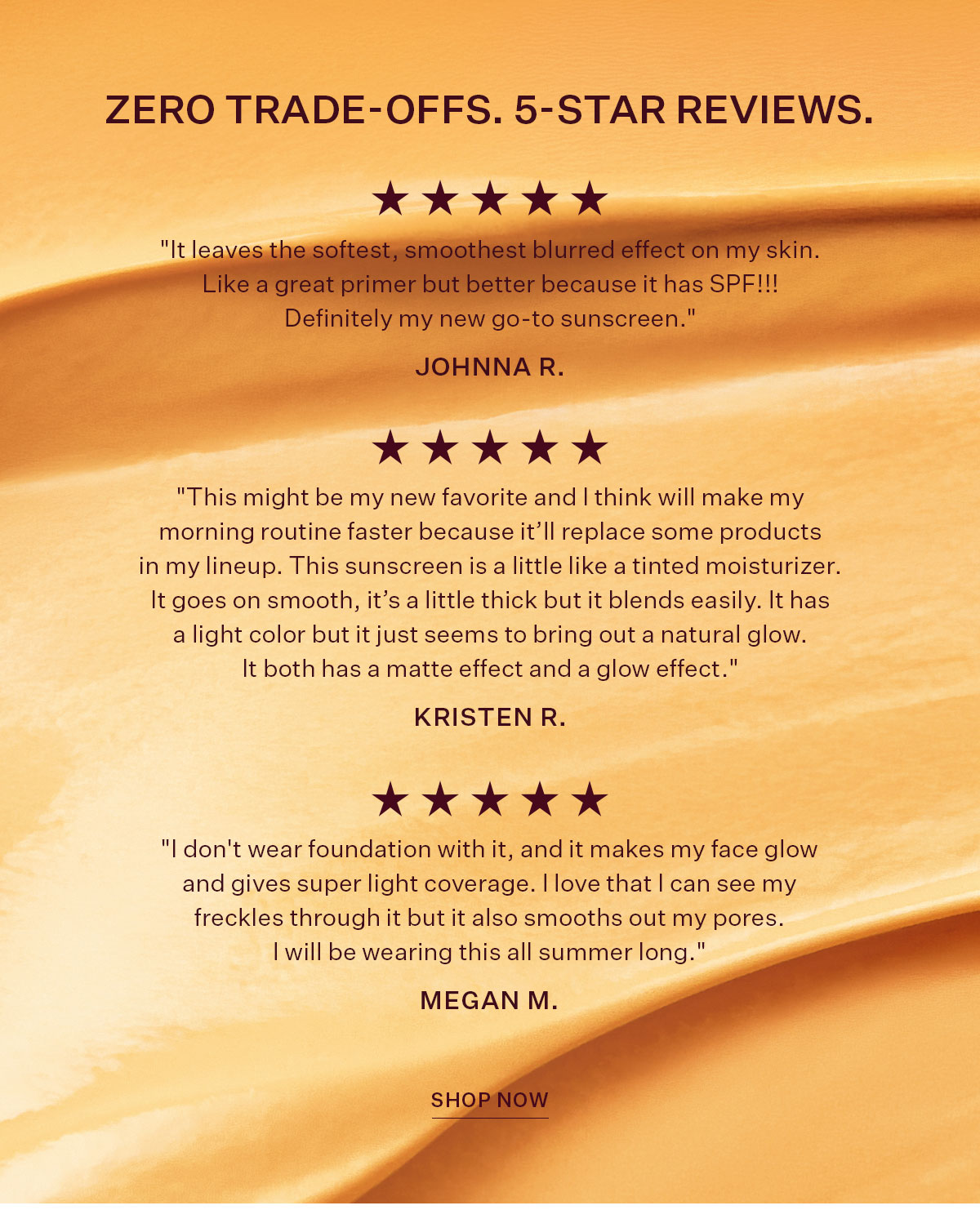 Zero trade-offs. 5-star reviews.