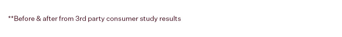 **Before & after images from 3rd party consumer study results