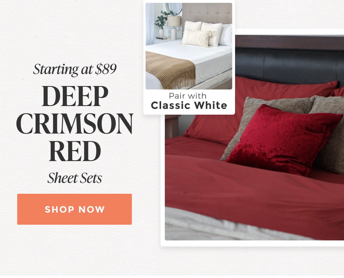deep-crimson-red-sheet-set