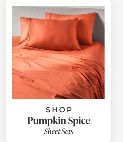 shop pumpkin-spice-sheet-set