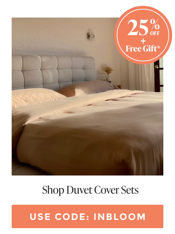 Shop duvet cover sets with code INBLOOM