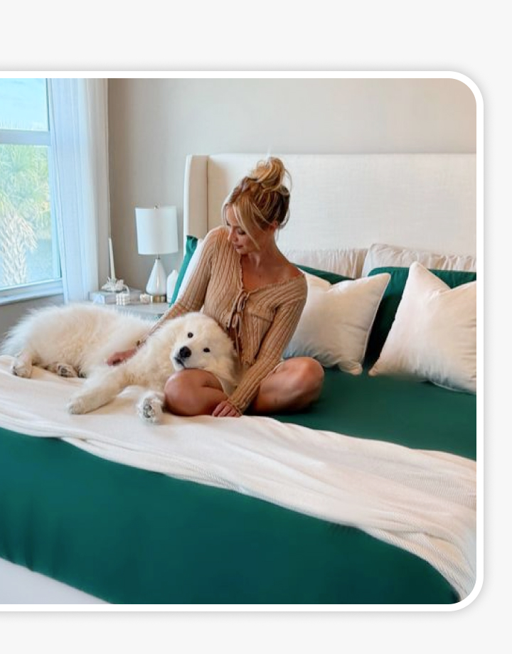 Shop our March $89/$109 Colors of the Month emerald-green-sheet-set