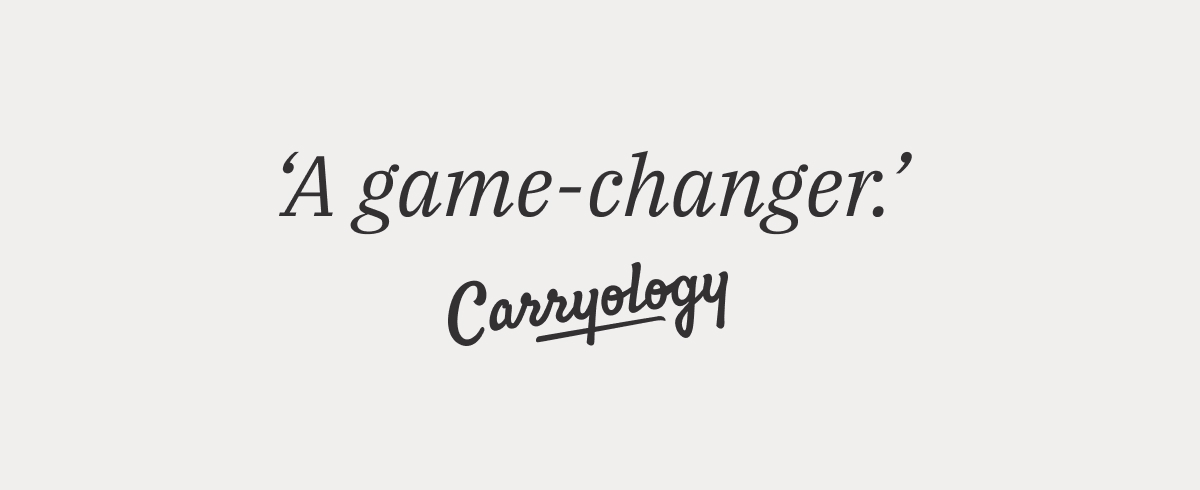 Carryology Quote