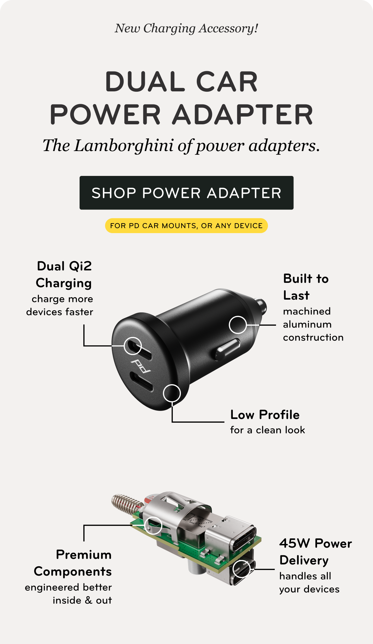 Dual Car Power Adapter Details