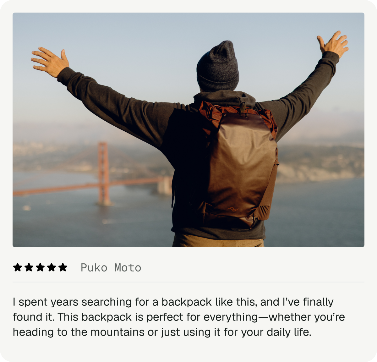 Outdoor Backpack Customer Review