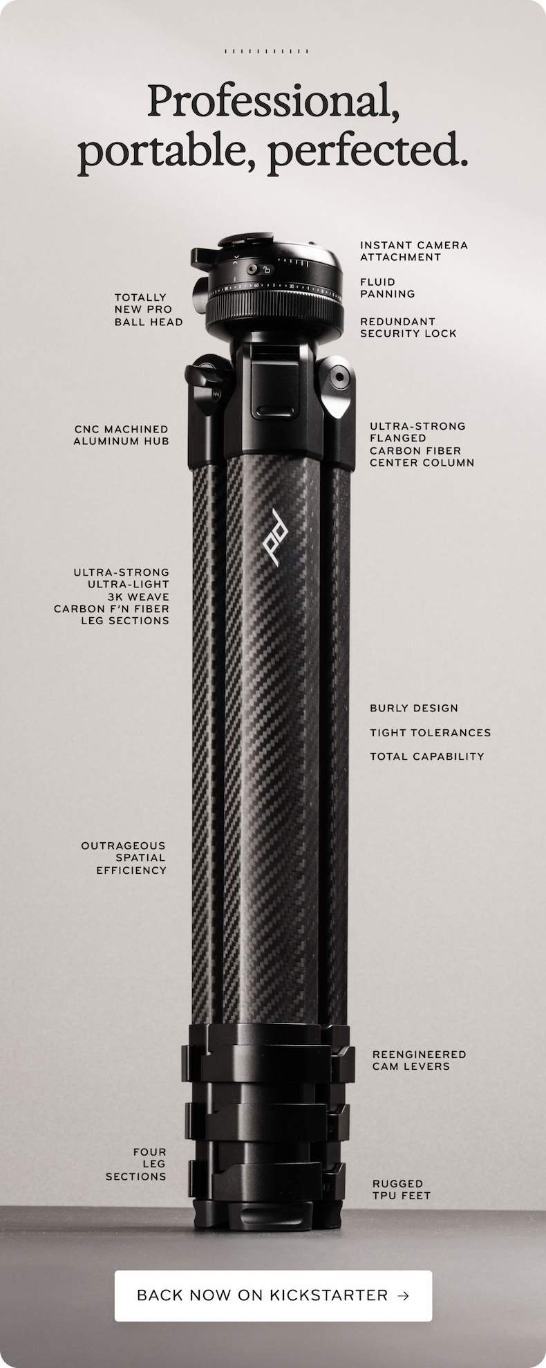 Professional, portable, perfected.