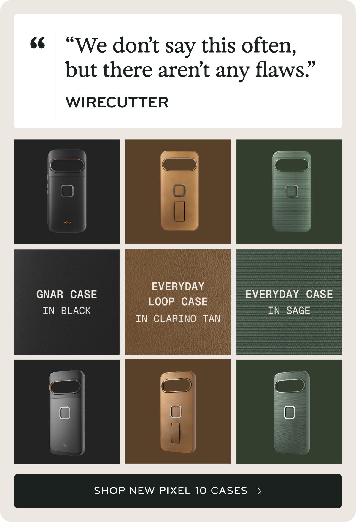 "There aren't any flaws" - Wirecutter