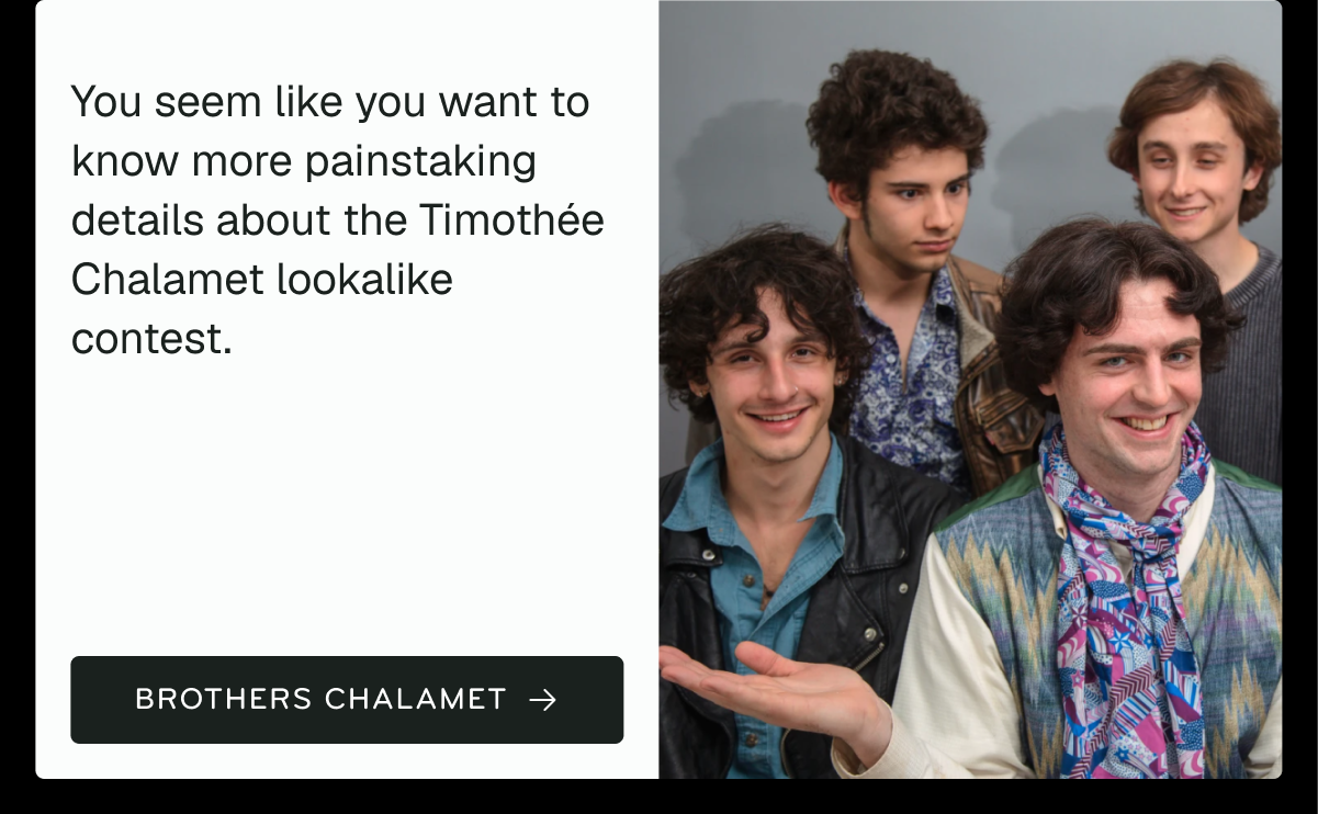 Timothee Chalamet Lookalikes