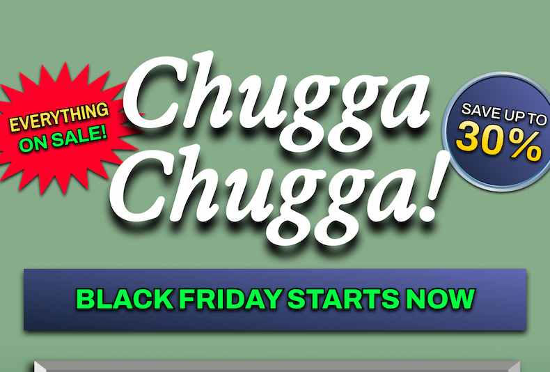 Black Friday starts NOW.