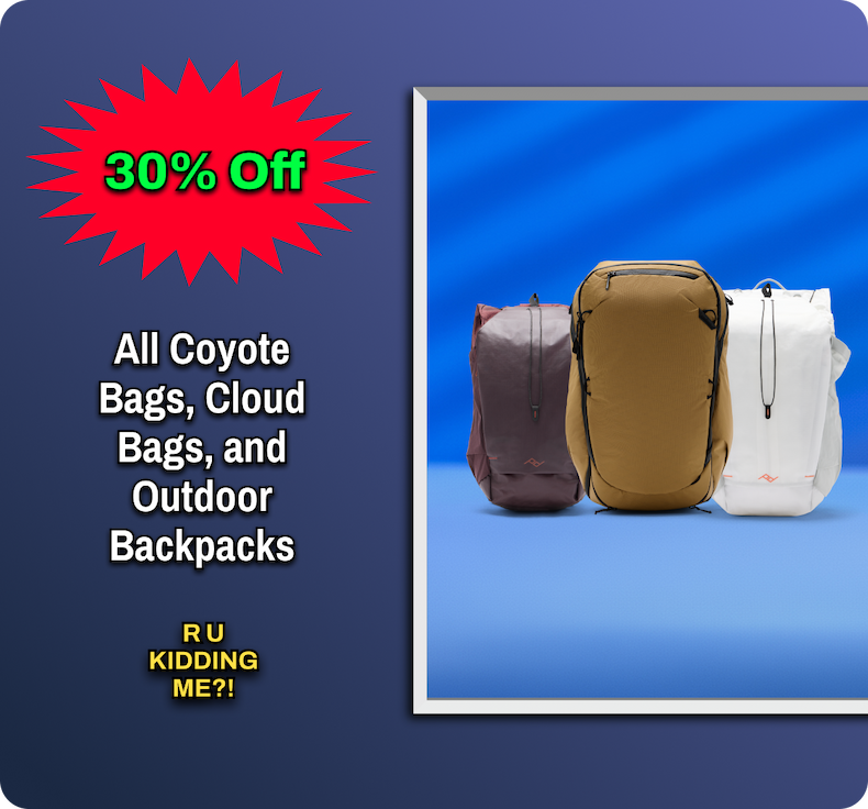 30% off Select Backpacks