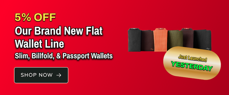 5% off Flat Wallets