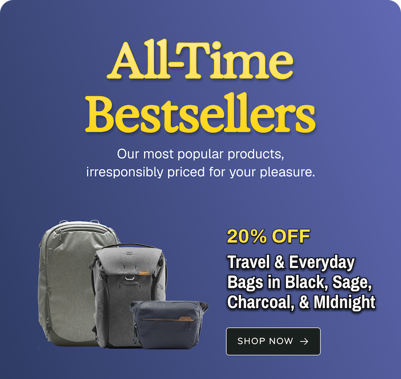 20% off Travel and Everyday Bags