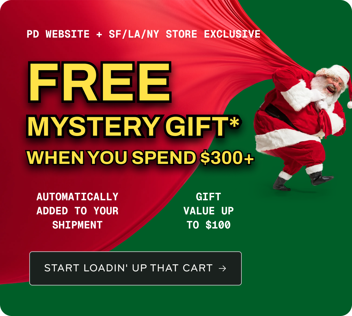 Free Mystery Gift When You Spend $300+