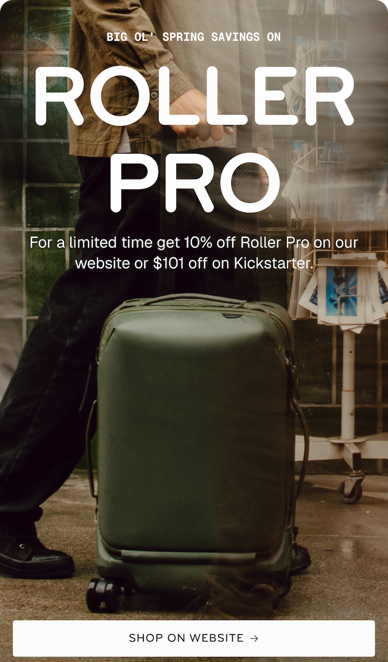 10% off Roller Pro on our website