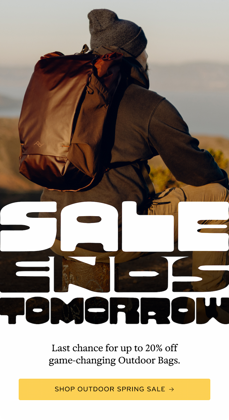 Sale ends tomorrow.