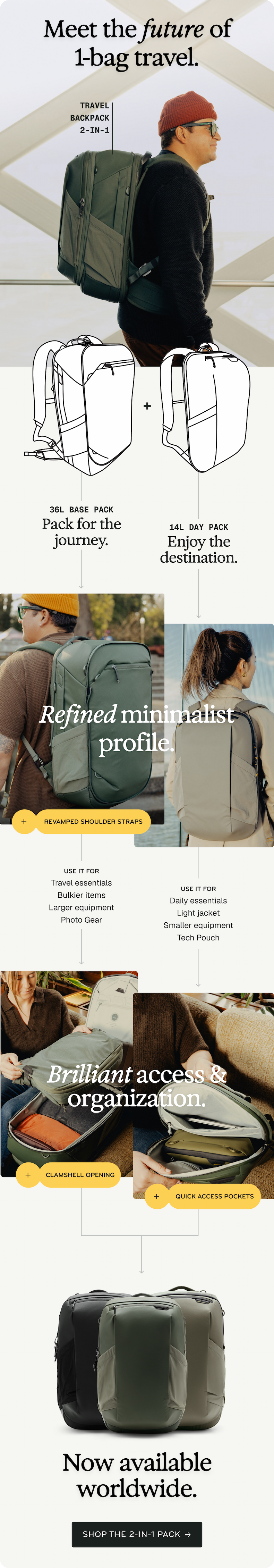 Shop the Travel Backpack 2-in-1