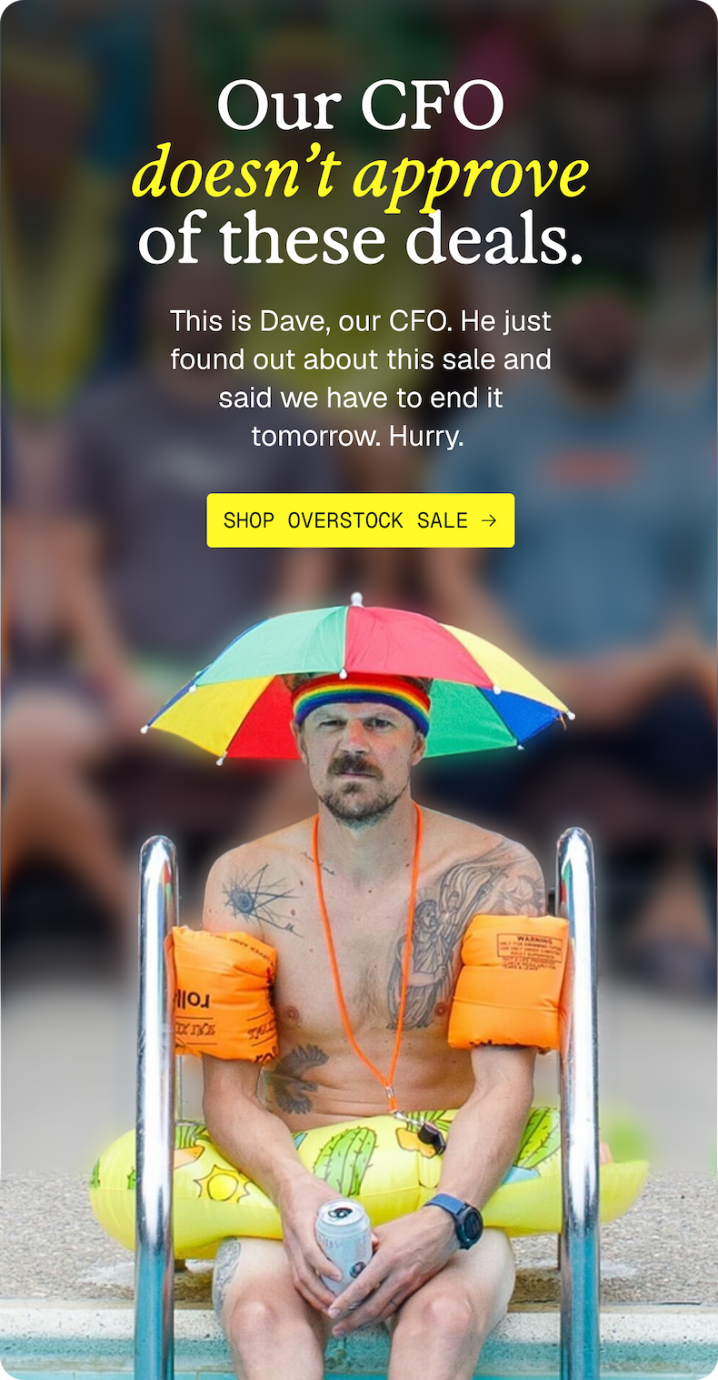 Sale ends tomorrow