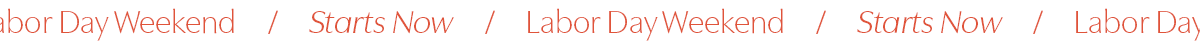 Labor Day Sale